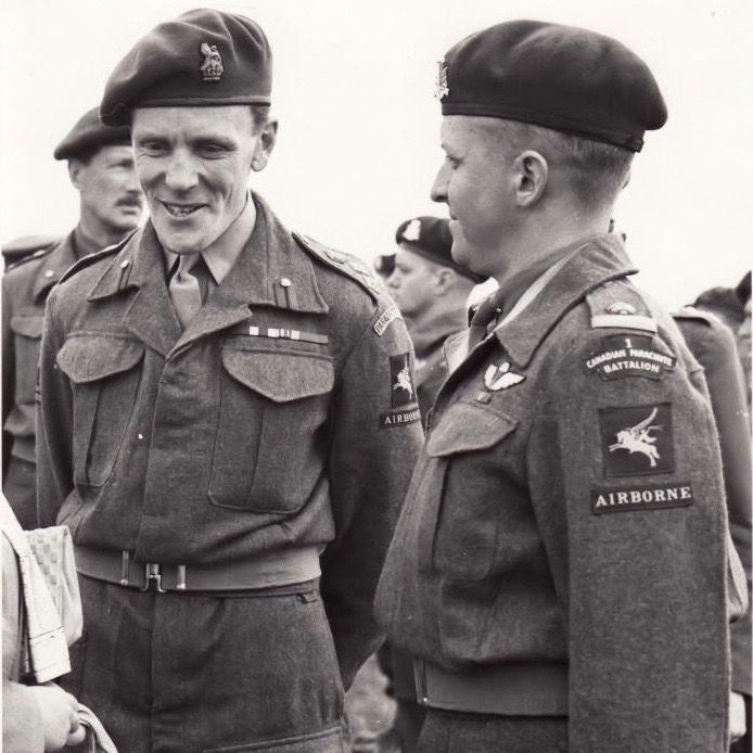 Brigadier Hill Visits 1st Canadian Parachute Bn Source IWM