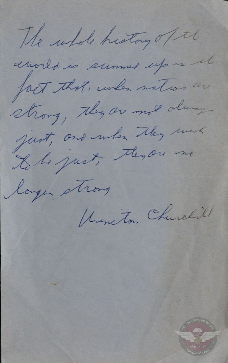 Hilborn   Winstron Churchill Letter